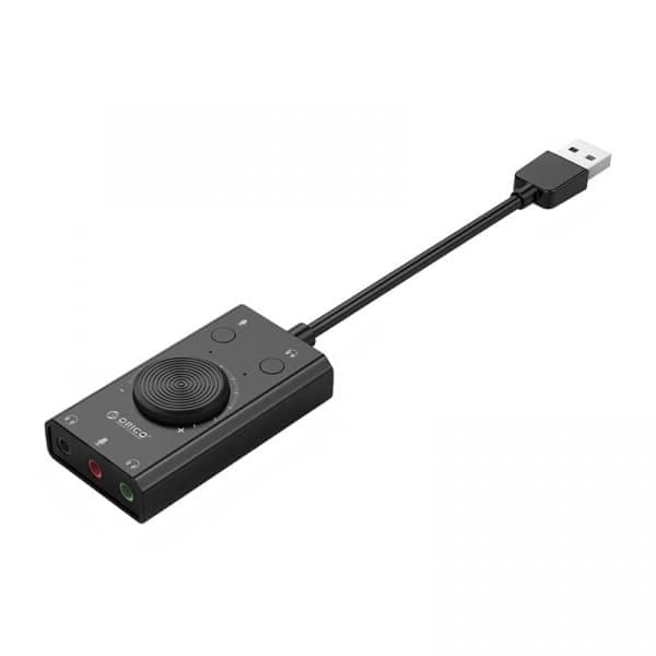 Orico SC2 Εξωτερική κάρτα ήχου, 3 x Jack 3.5mm, Μαύρο