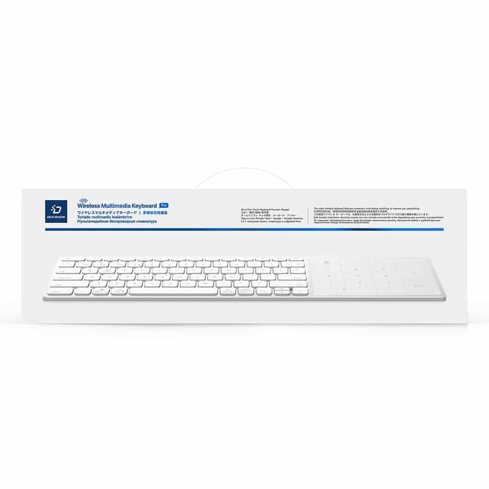 Dux Ducis LK Series Ασύρματο Πληκτρολόγιο, Bluetooth 5.0, Universal, USB-C, 500mAh, Αγγλική Διάταξη, Λευκό 7