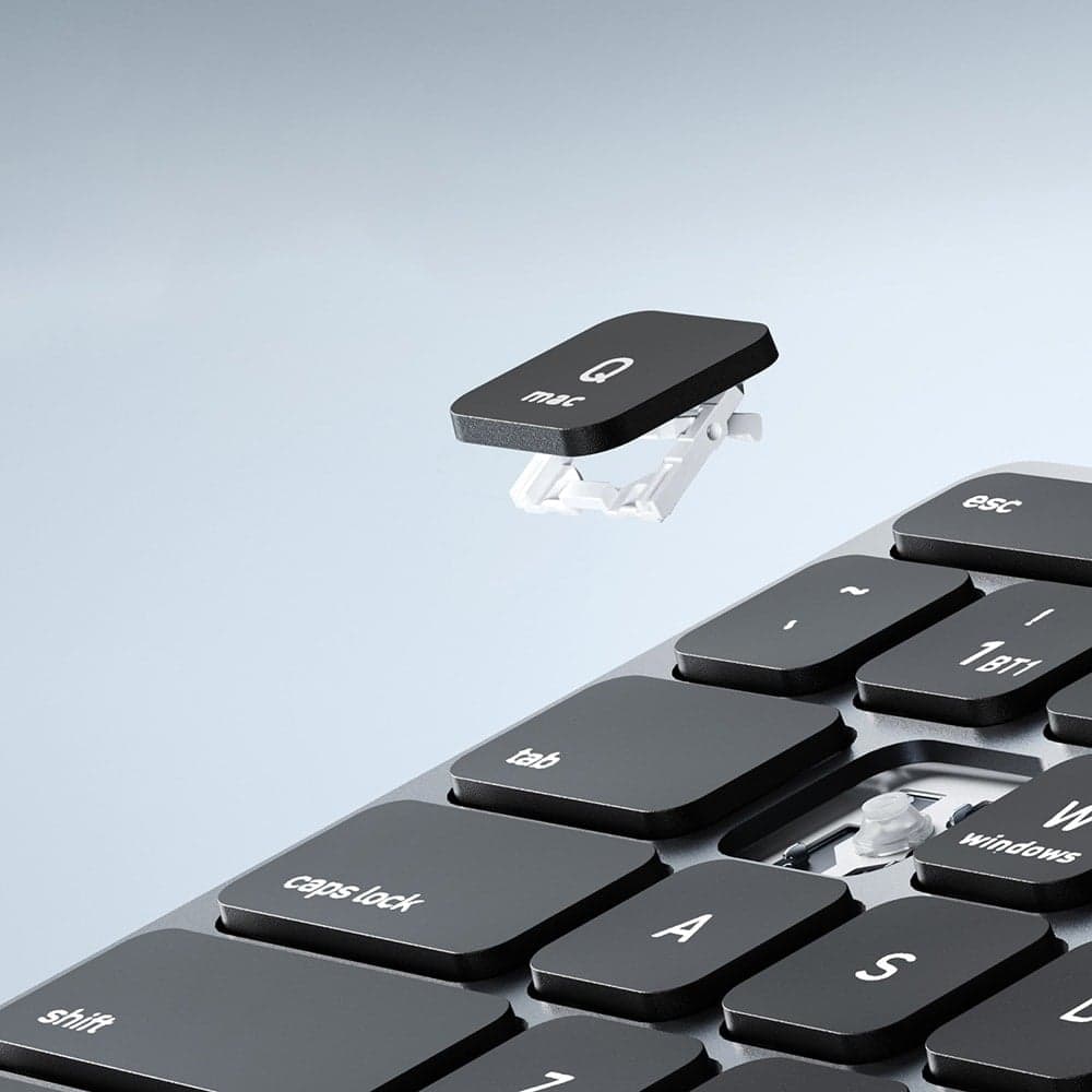 Dux Ducis LK Series Ασύρματο Πληκτρολόγιο, Bluetooth 5.0, Universal, USB-C, 500mAh, Αγγλική Διάταξη, Λευκό 4