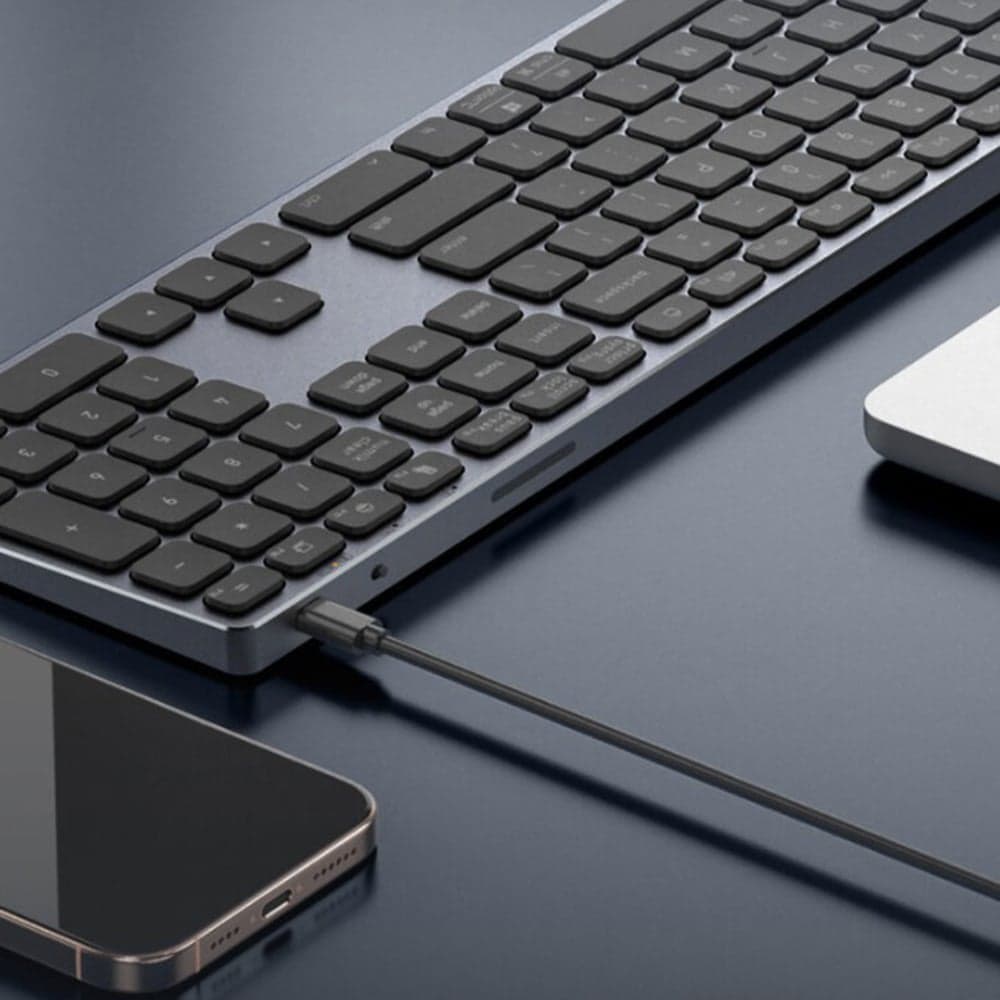 Dux Ducis LK Series Ασύρματο Πληκτρολόγιο, Bluetooth 5.0, Universal, USB-C, 180mAh, Αγγλική Διάταξη, Μαύρο 2