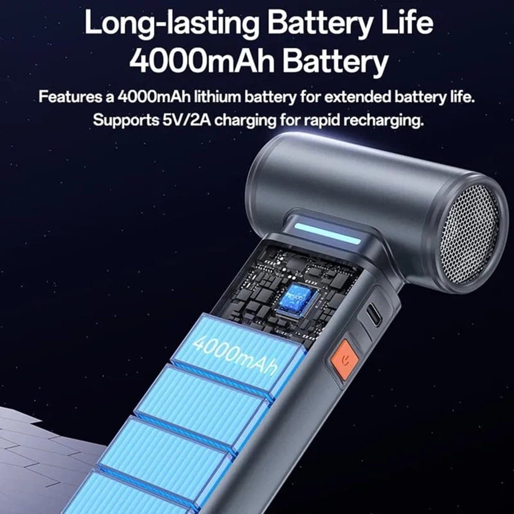 Yesido YF19 Φυσητήρας, 130000RPM, Χωρίς Ψήκτρες, 100 Ταχύτητες, 4000mAh, Ψηφιακή Οθόνη, Γκρι 4