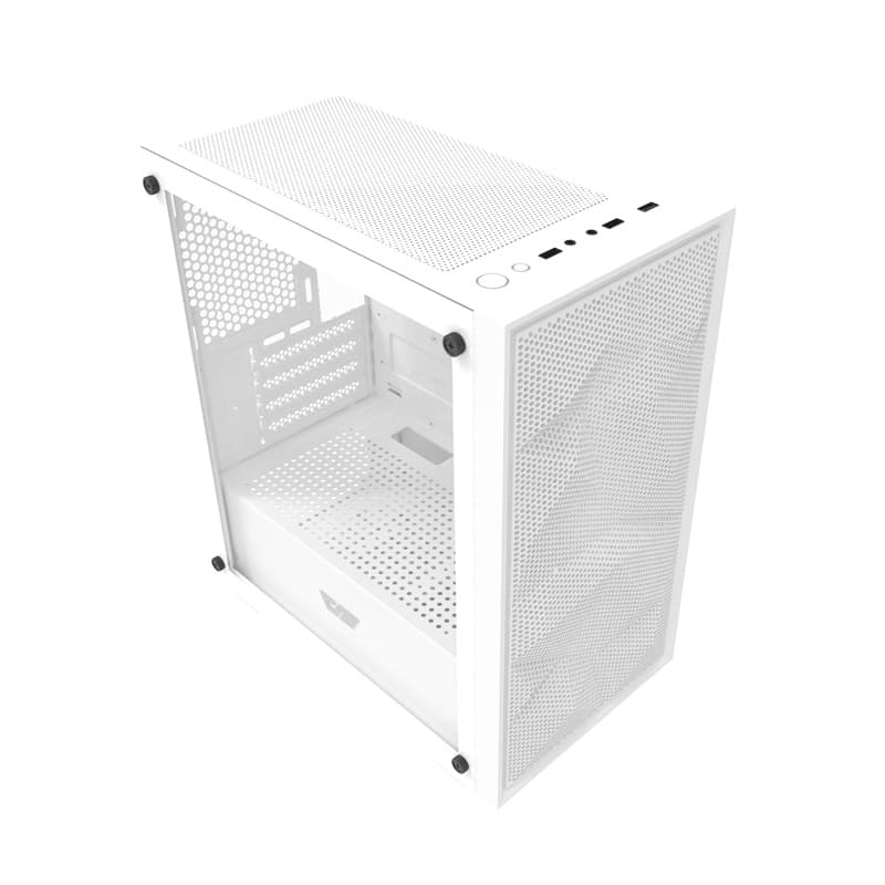 Darkflash M305 Mesh Θήκη Υπολογιστή Χωρίς Ανεμιστήρες, Λευκή 2