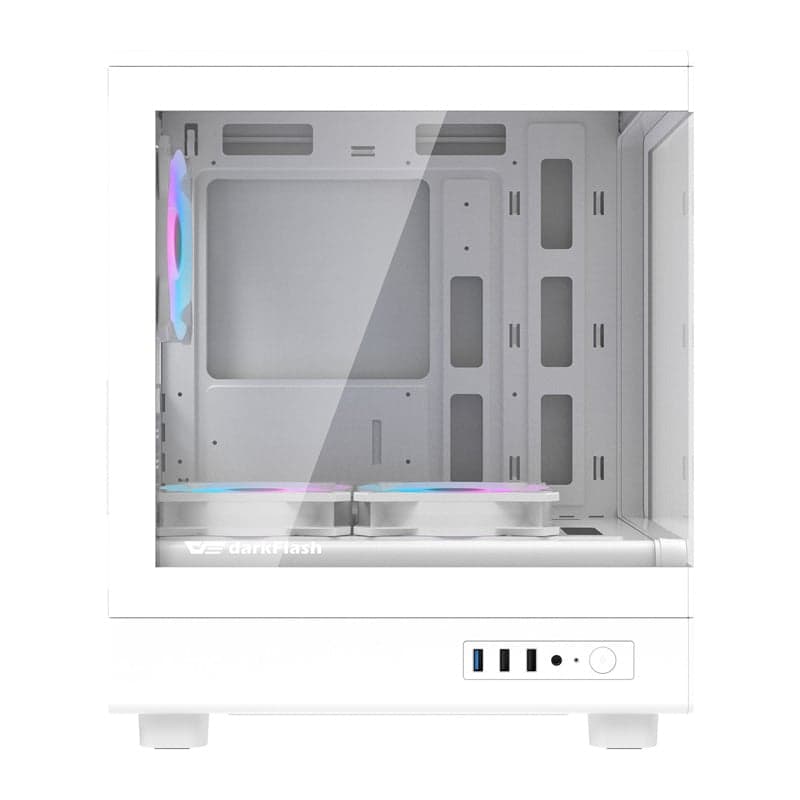 Darkflash DB330M Θήκη Υπολογιστή με 3 Ανεμιστήρες ARGB, Λευκό 7