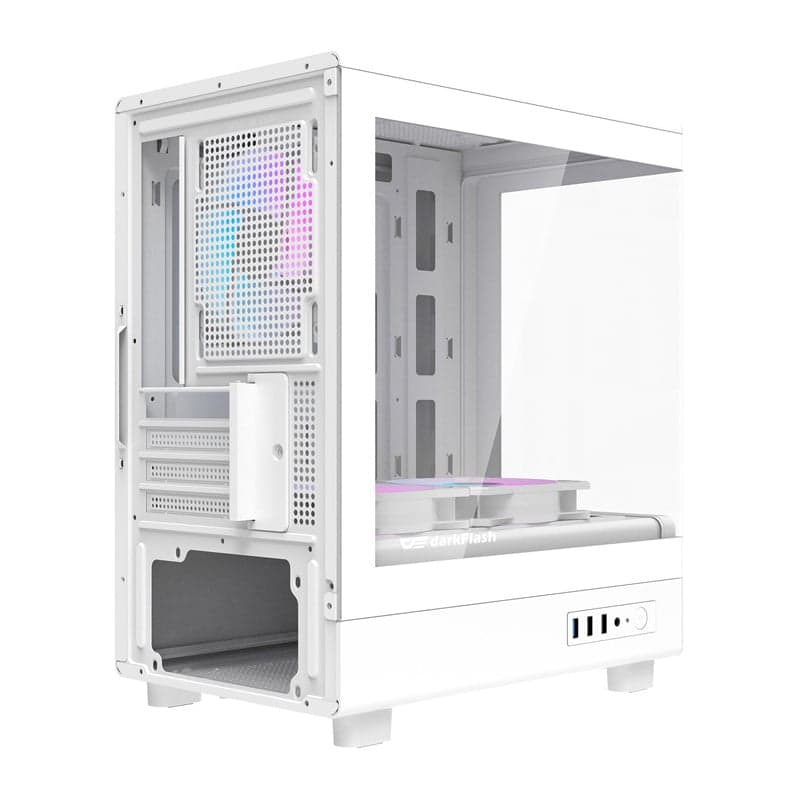 Darkflash DB330M Θήκη Υπολογιστή με 3 Ανεμιστήρες ARGB, Λευκό 9