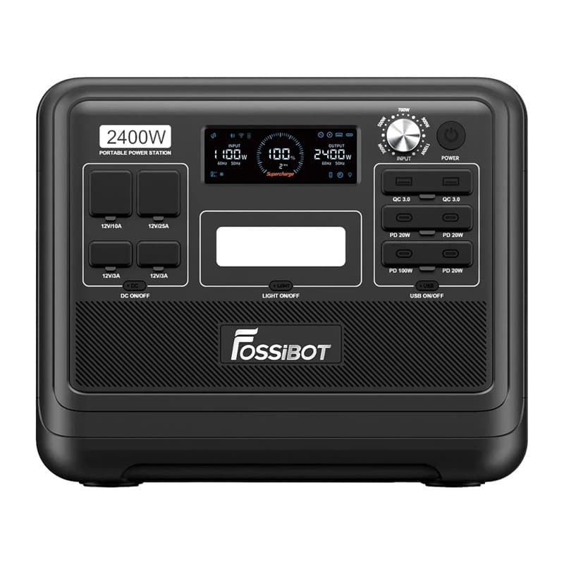 FOSSIBOT F2400 Σταθμός Φόρτισης 2400W, Μαύρος 3
