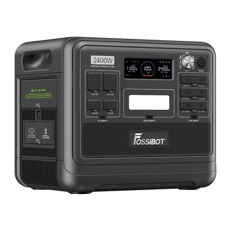 FOSSIBOT F2400 Σταθμός Φόρτισης 2400W, Μαύρος 4