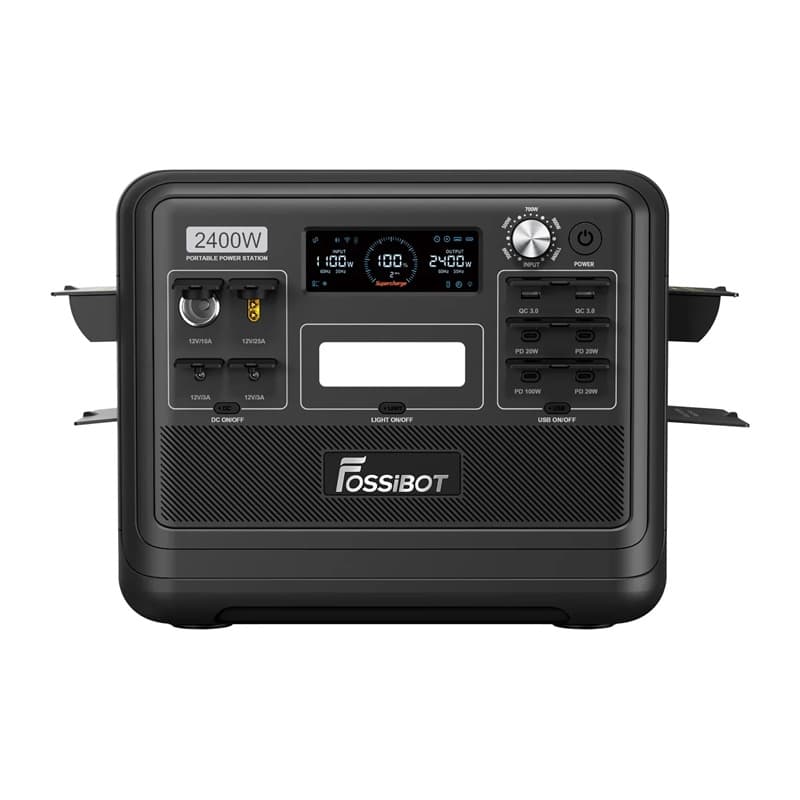 FOSSIBOT F2400 Σταθμός Φόρτισης 2400W, Μαύρος 5