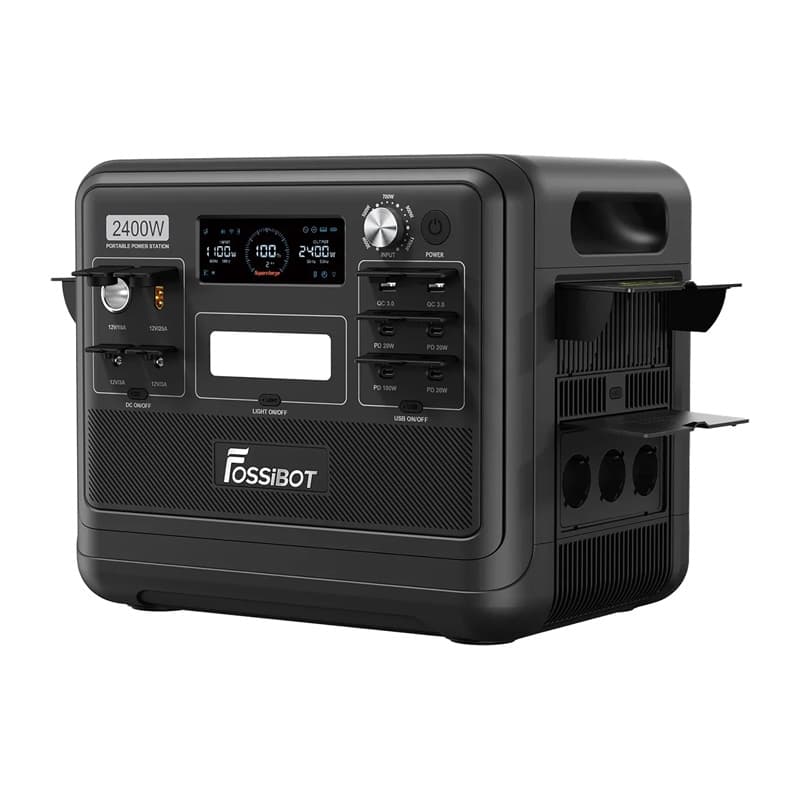 FOSSIBOT F2400 Σταθμός Φόρτισης 2400W, Μαύρος 2