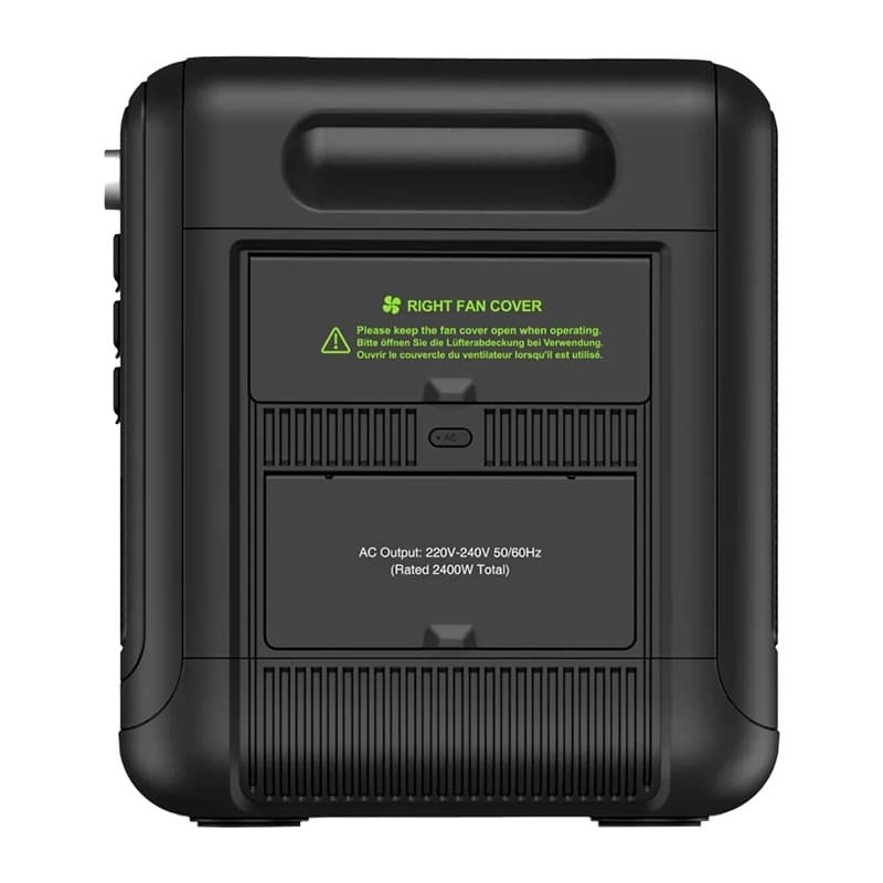 FOSSIBOT F2400 Σταθμός Φόρτισης 2400W, Μαύρος 6