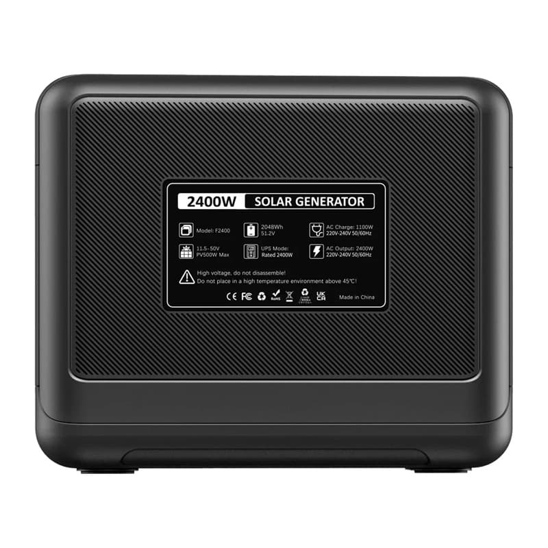 FOSSIBOT F2400 Σταθμός Φόρτισης 2400W, Μαύρος 8