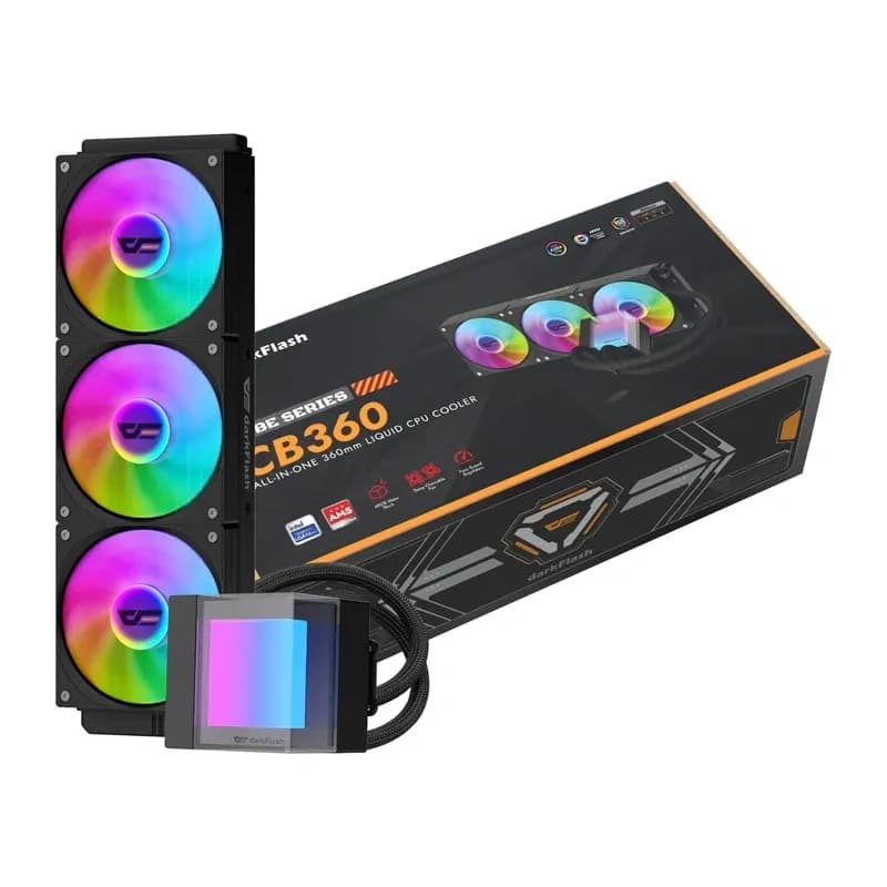 DarkFlash CB360 Ψύκτης CPU Υδρόψυξης, Μαύρος