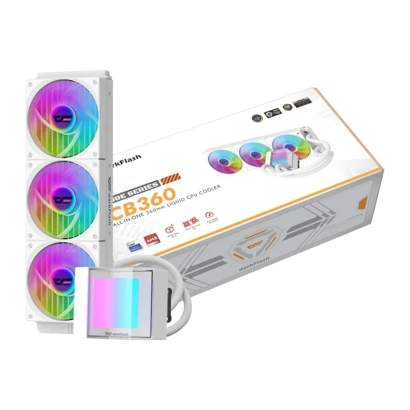 Darkflash CB360 Ψύκτης Επεξεργαστή Υγρού, Λευκός