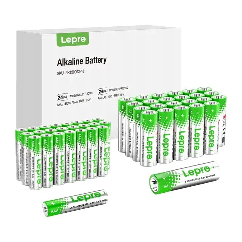 LEPRO 130003-48 Αλκαλικές Μπαταρίες AA/AAA, Συσκευασία 48 Τεμαχίων