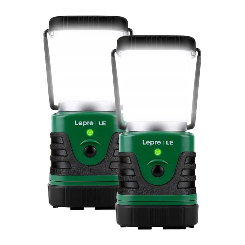 LEPRO 3300008-2 Λάμπα Κάμπινγκ, Σετ 2 Τεμαχίων, 4400 mAh 2