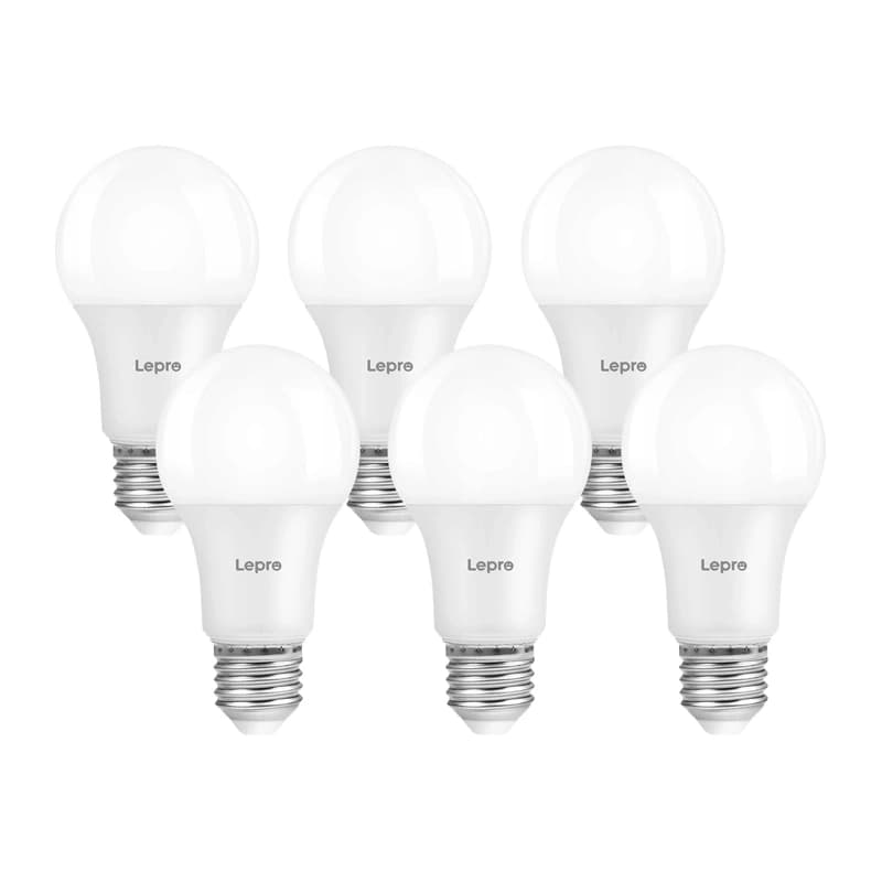 LEPRO 100092-WW-EU-6 Λαμπτήρας LED E27 7W 800 lm 2700 K Ρυθμιζόμενος, Συσκευασία 6 Τεμαχίων