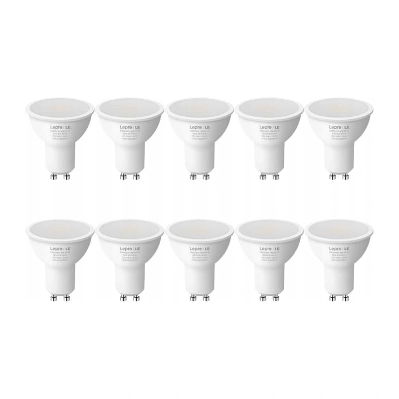 LEPRO 200081-WW-EU-10 Λαμπτήρας LED GU10 4,5 W, 345 lm, 2700 K, 100°, 10 Τεμ.