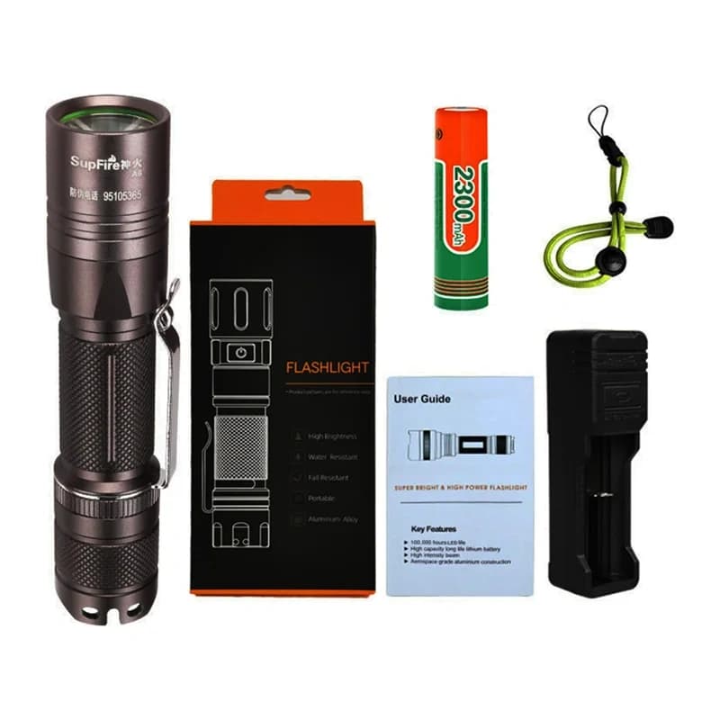 Superfire A6 Φακός, 10W, 555lm, 155m Εμβέλεια 3