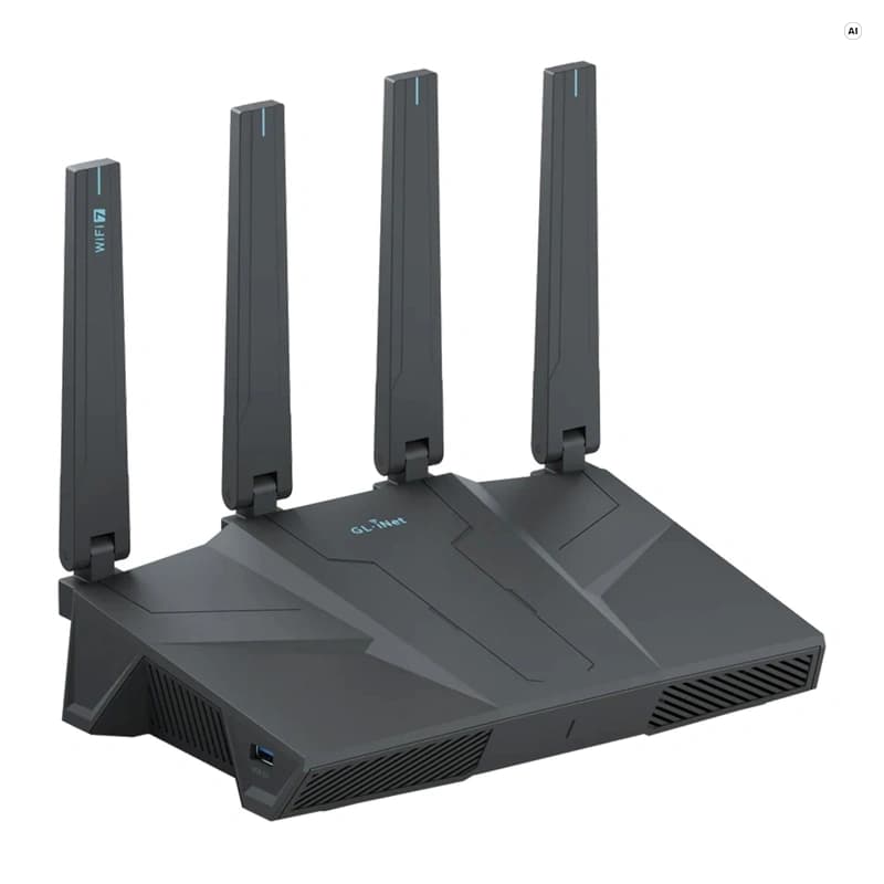 GL.iNet GL-BE6500 Δρομολογητής Wi-Fi 7, Διπλής Ζώνης, 6.500 Mb/s 2