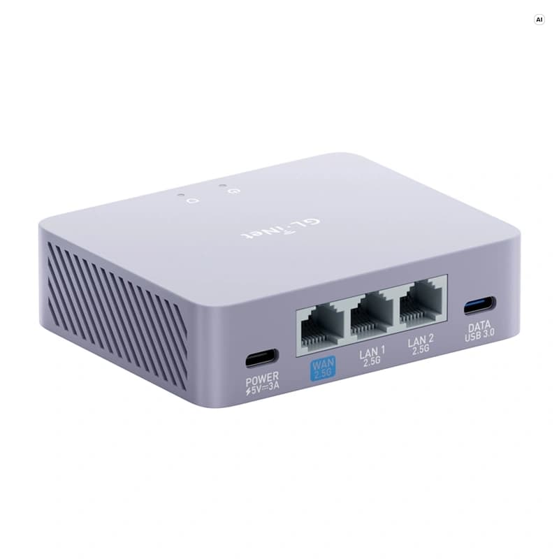 GL.iNet GL-MT5000 Πύλη VPN, Ενσύρματη, 2.5 Gbps, Μαύρη 2