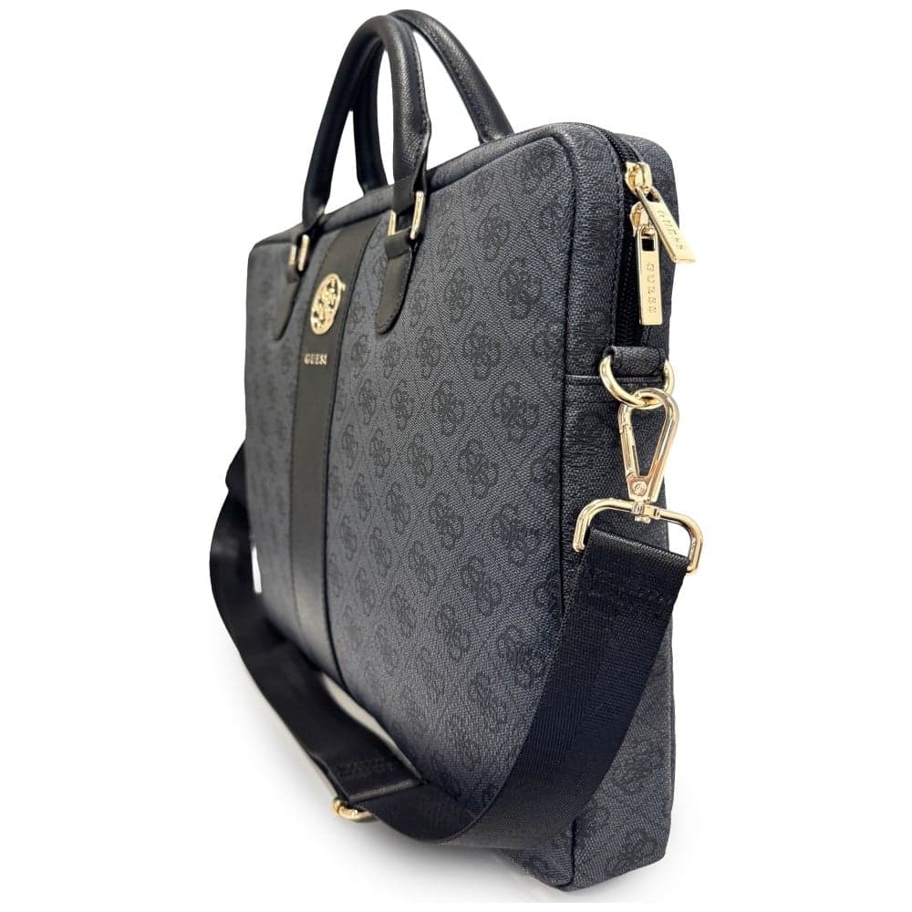 Guess Torba 4G Round & Classic Logos Stripe 16”, Μαύρο 3