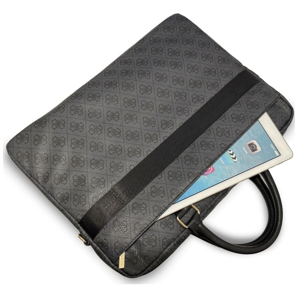 Guess Torba 4G Round & Classic Logos Stripe 16”, Μαύρο 4