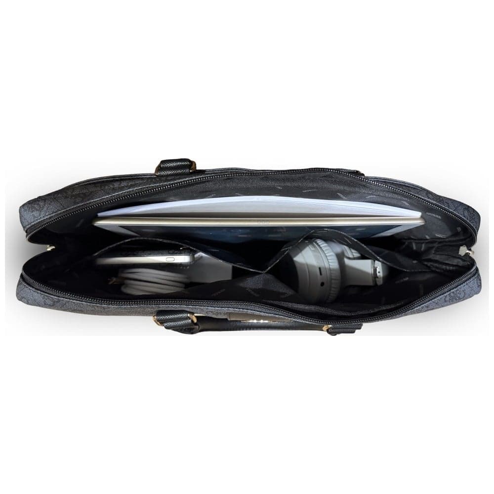 Guess Torba 4G Round & Classic Logos Stripe 16”, Μαύρο 5