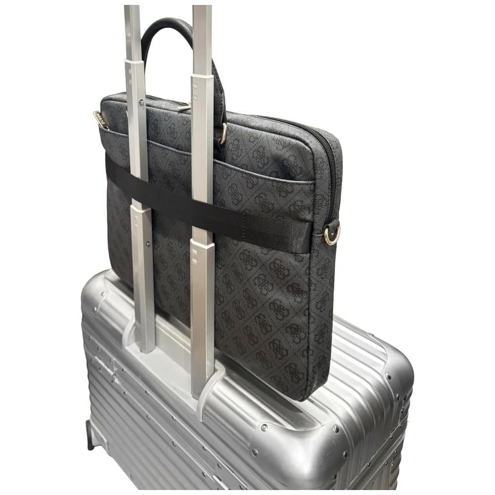 Guess Torba 4G Round & Classic Logos Stripe 16”, Μαύρο 6