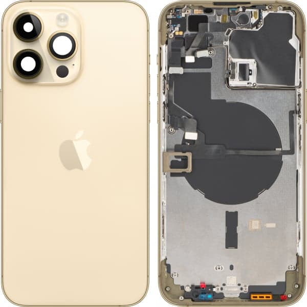 Apple iPhone 14 Pro Max Κάλυμμα Μπαταρίας με Μεσαίο Πλαίσιο, Χρυσό (Grade A)
