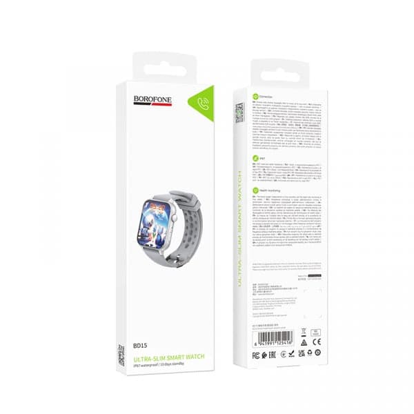 Borofone BD15 Call Smartwatch, Ασημί 4
