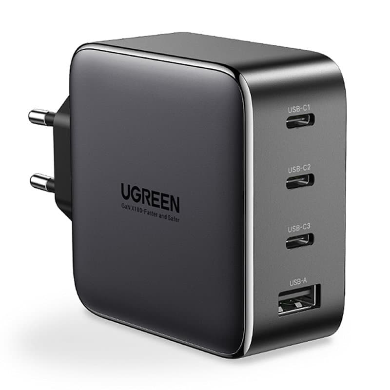Ugreen GaN φορτιστής 3x USB C / USB 100W (Μαύρο) (CD226 40747)