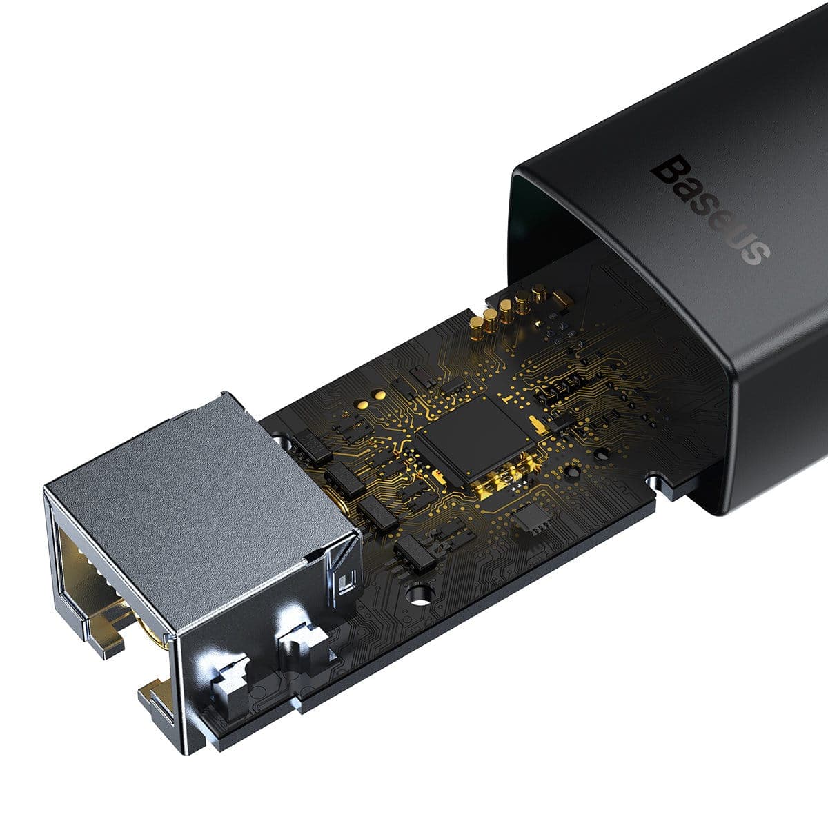 Baseus Lite Series external network card USB-A - RJ-45 1Gbps (1000Mbps) black (WKQX000101) 8