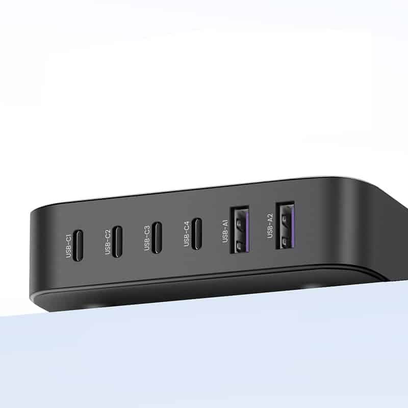 Ugreen 200W PPS multi-port charger 4 x USB Type C / 2 x USB-A gray (CD271) 3