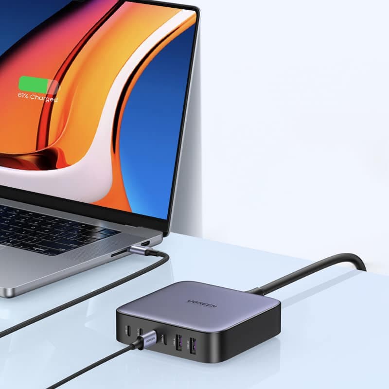 Ugreen 200W PPS multi-port charger 4 x USB Type C / 2 x USB-A gray (CD271) 4