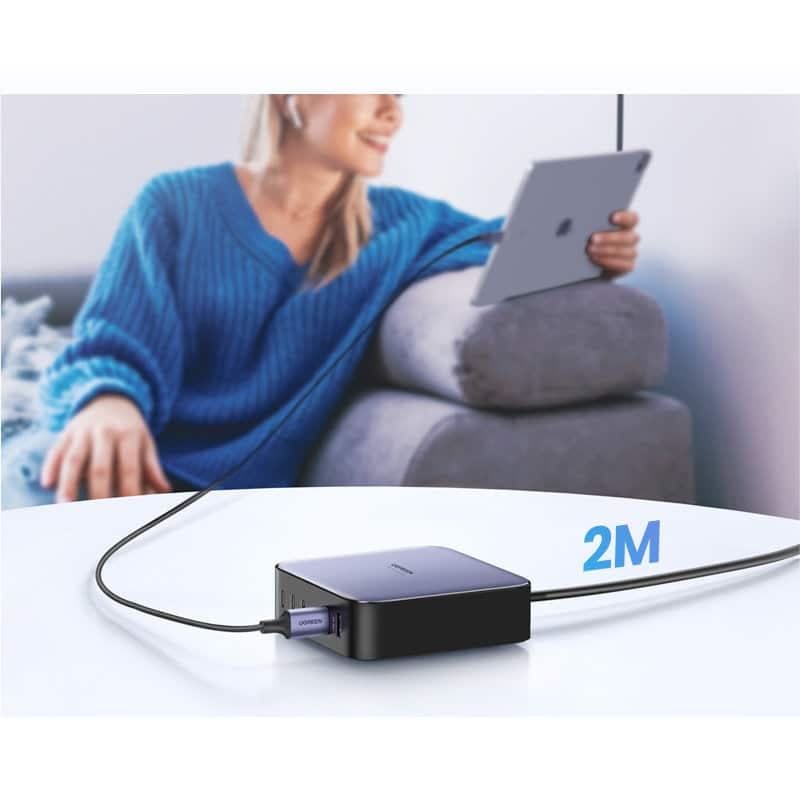 Ugreen 200W PPS multi-port charger 4 x USB Type C / 2 x USB-A gray (CD271) 7