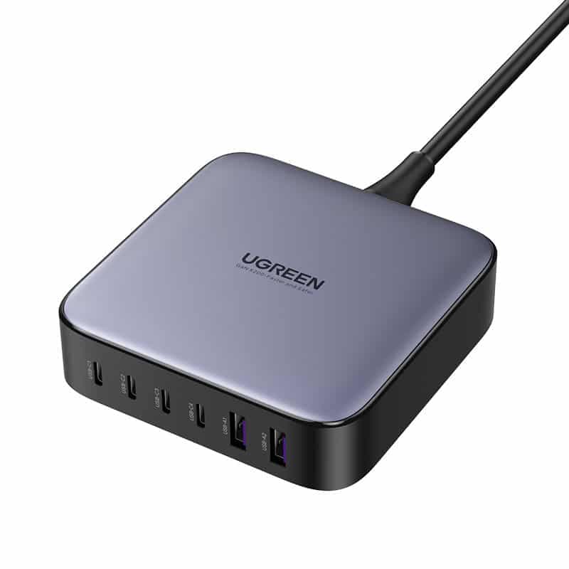 Ugreen 200W PPS multi-port charger 4 x USB Type C / 2 x USB-A gray (CD271) 8