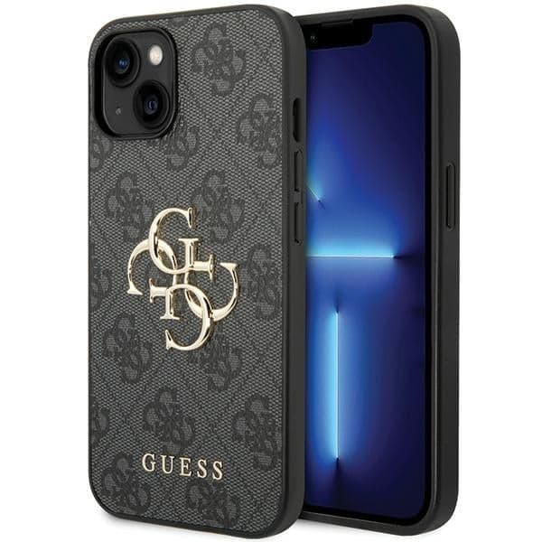 Guess Big Metal Logo - θήκη για Apple iPhone 15 - Γκρι