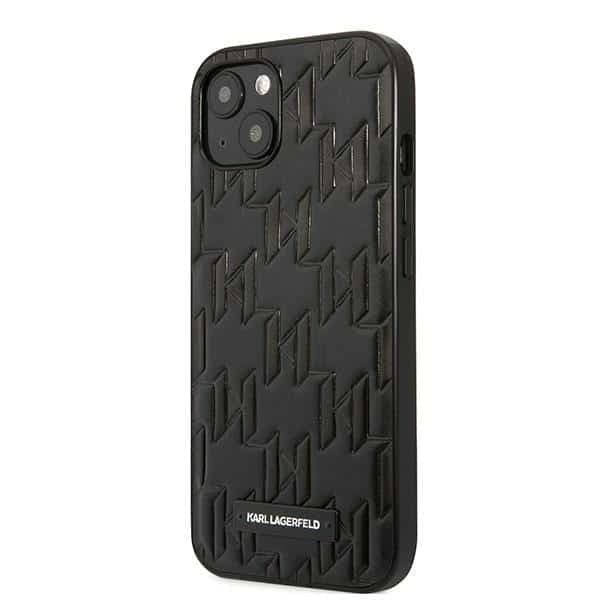 Karl Lagerfeld Μονόγραμμα - θήκη για Apple iPhone 13 mini - Μαύρο