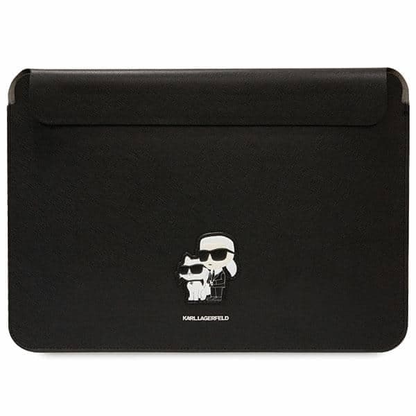 Karl Lagerfeld Θήκη KLCS14SAKCPMK 14" μαύρο Saffiano Karl&Choupette