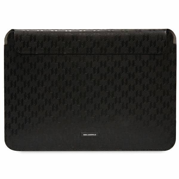 Karl Lagerfeld Θήκη KLCS14SAKLHPK 14" μαύρο Saffiano Plaque