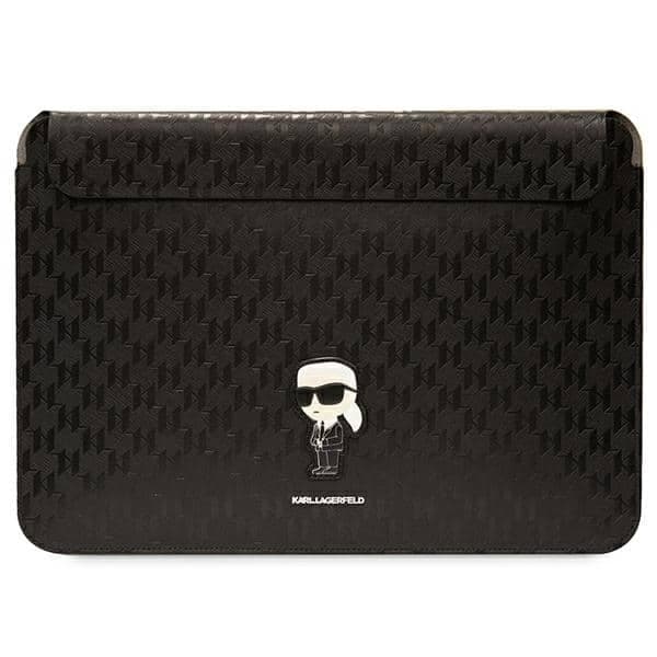 Karl Lagerfeld Θήκη KLCS14SAKHPKK 14" μαύρη/black Saffiano Monogram Ikonik