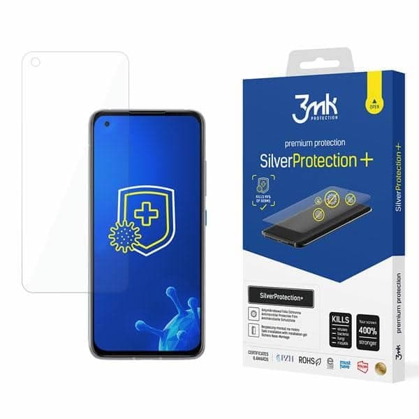 3MK Silver Protect+ Asus Zenfone 8 Αντιμικροβιακή Μεμβράνη Εγκατάστασης με Υγρό