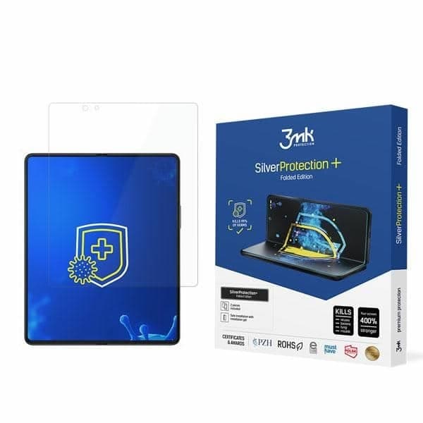 3MK Silver Protect+ Sam Z Fold 3 5G Αντιμικροβιακή Μεμβράνη Εγκατάστασης σε Υγρό Εσωτερικό