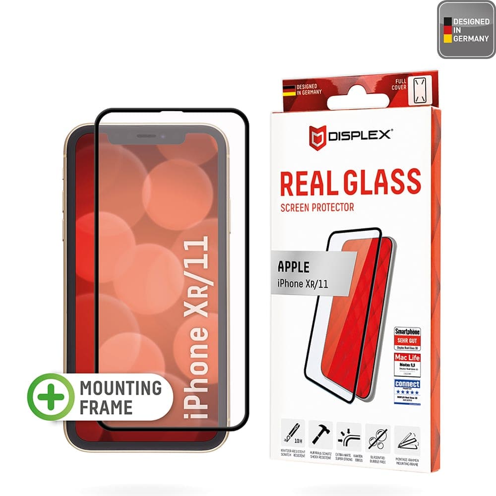 Displex Προστασία Οθόνης για iPhone XR / iPhone 11 - Real Glass Full Cover