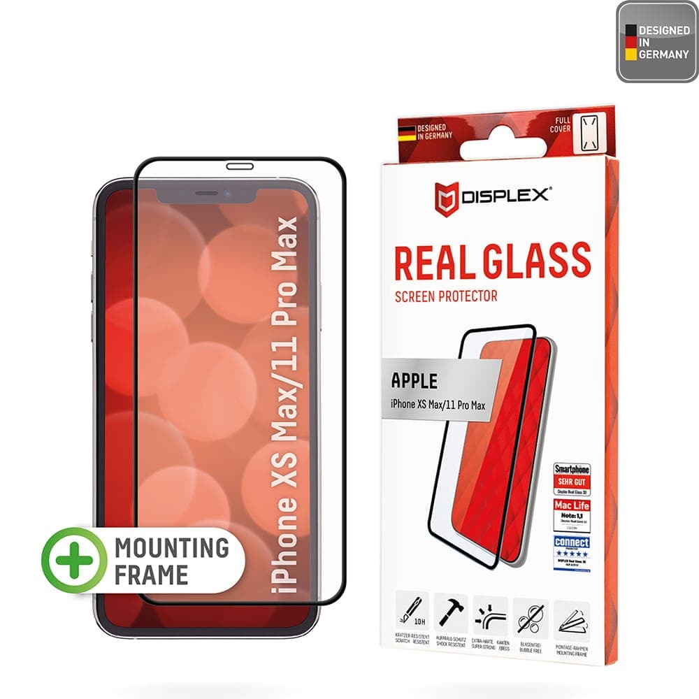 Displex Προστασία Οθόνης για iPhone XS Max / iPhone 11 Pro Max - Real Glass Full Cover