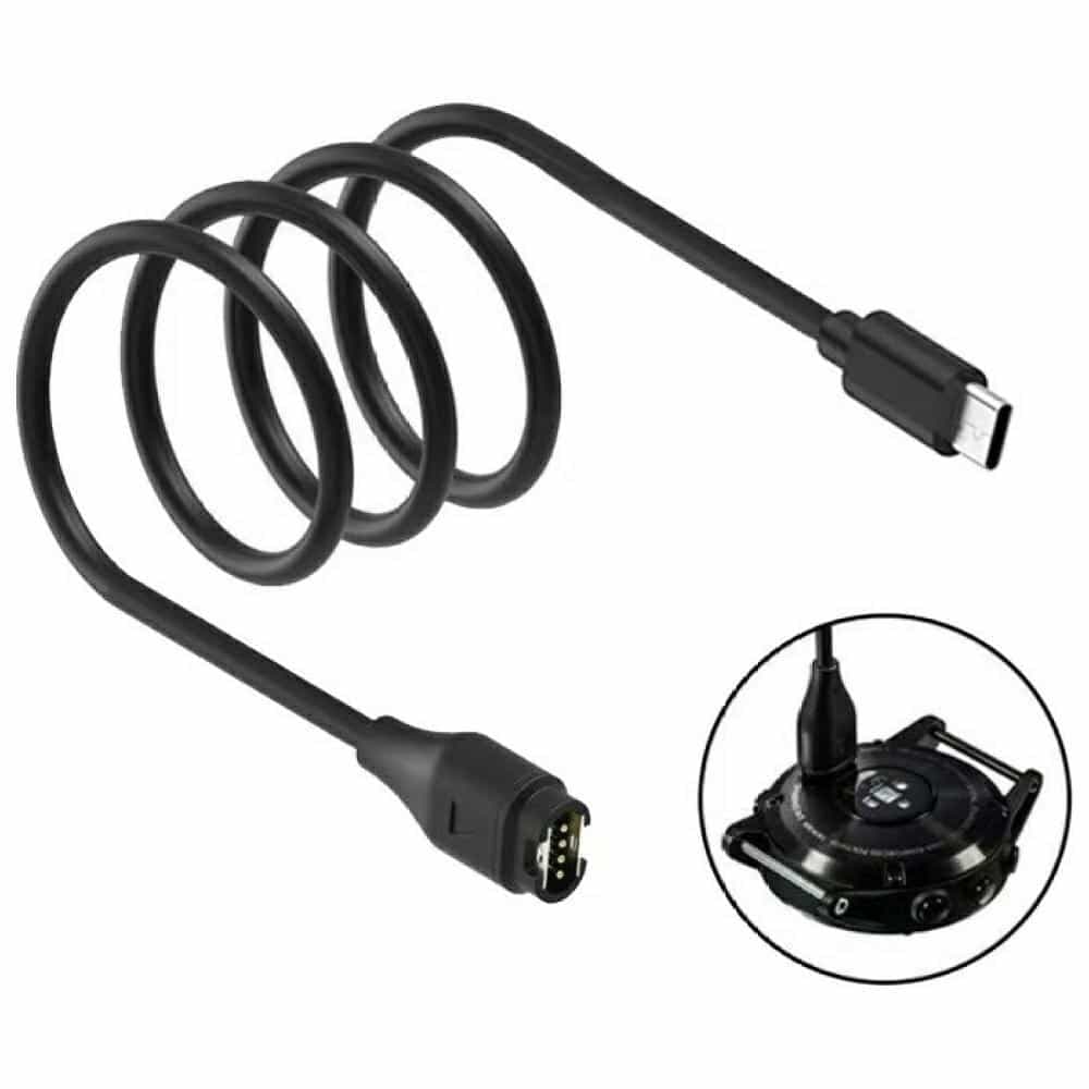 Καλώδιο USB-C Beline για Φόρτιση Ρολογιών Garmin 1m μαύρο