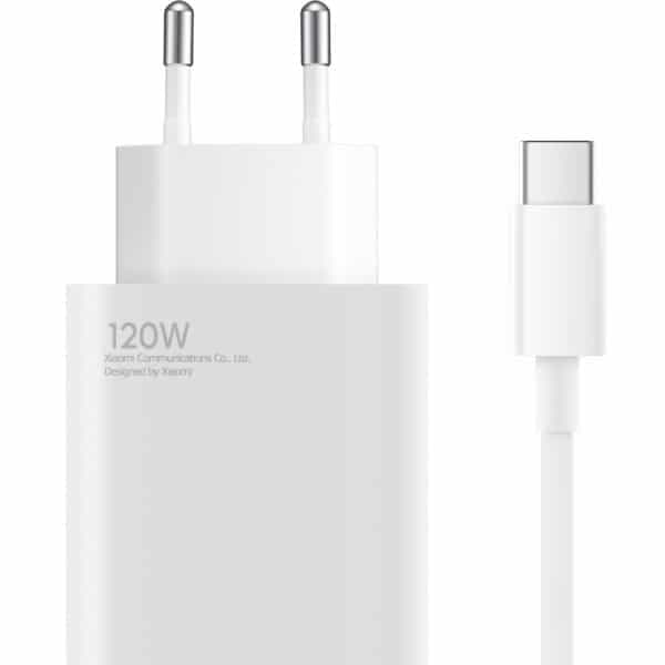 Φορτιστής τοίχου Xiaomi, 120W, 6A, 1 x USB-A, με καλώδιο USB-C, Λευκό BHR9462EU