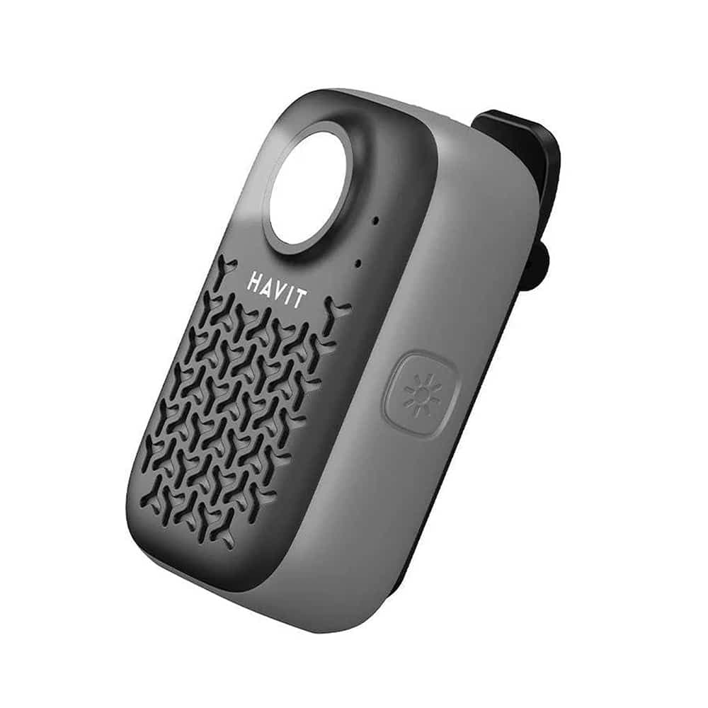 Havit - Wireless Speaker (sk868bt) - Bluetooth V5.4, 5w, 600mah, Ip67, Tws, Flashlight, Hands-Free Calls, Type-C - Black