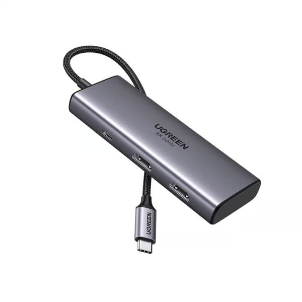 USB-C Hub Ugreen Cm498 (15852), 2 X USB-A 3.0 - 2 X USB-C - 2 X Hdmi, Grey