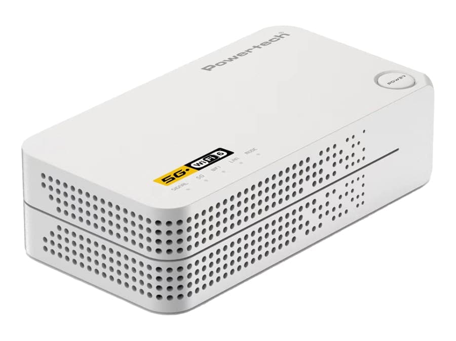 POWERTECH 5G κινητός δρομολογητής PT-1511, WiFi 6, AX1800 διπλής ζώνης, 4000mAh