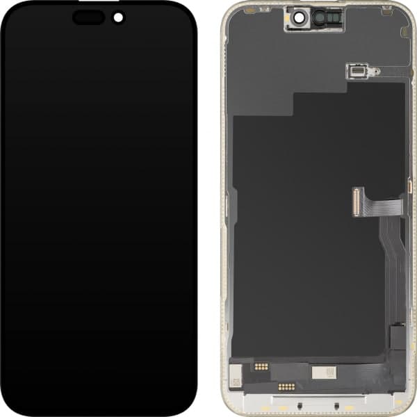 Μονάδα οθόνης LCD MP για Apple iPhone 15 Pro Max, OLED FHD έκδοση διαγνωστικού ελέγχου, Aftermarket, μαύρο